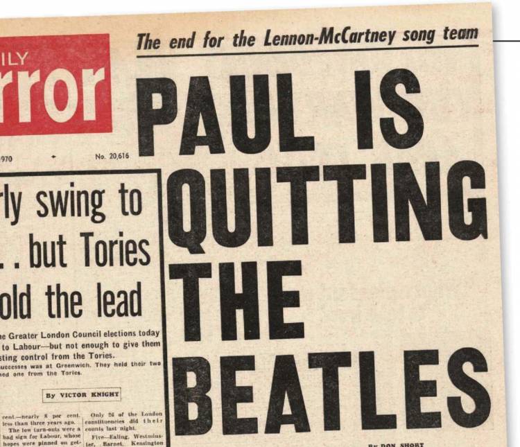 Hoy se cumplen 51 años que Paul McCartney abandona Beatles