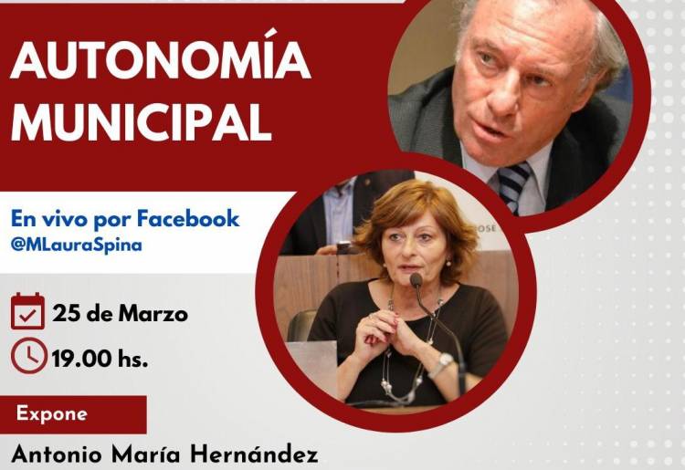 Charla: "Autonomía Municipal" Expone Dr. Antonio María Hernández 