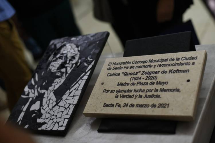 El Concejo Santa Fe homenajeó a Celina “Queca” Kofman