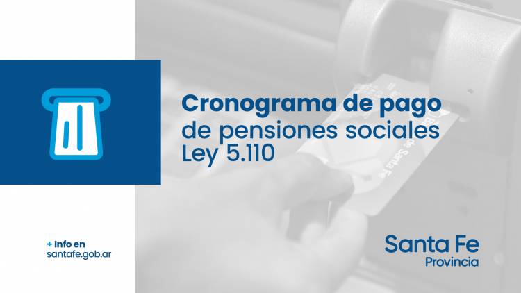 Cronograma de pago de las pensiones sociales Ley 5110   