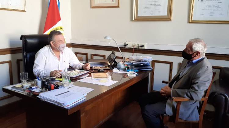 El Senador Michlig mantuvo un encuentro de trabajo con el Intendente Hugo Boscarol