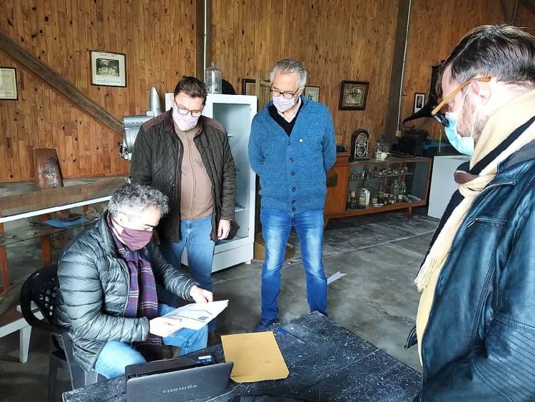 Rodrigo Borla y Fabián Bastia visitaron instituciones de Gdor. Crespo