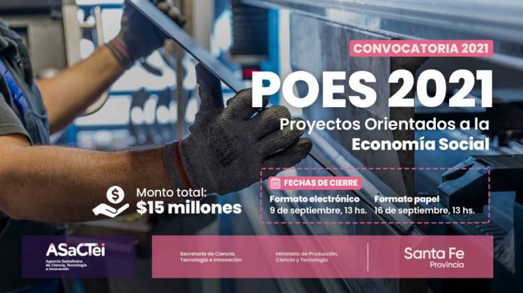 Santa Fe destina 15 millones de pesos a Proyectos Orientados a la Economía Social y la Inclusión
