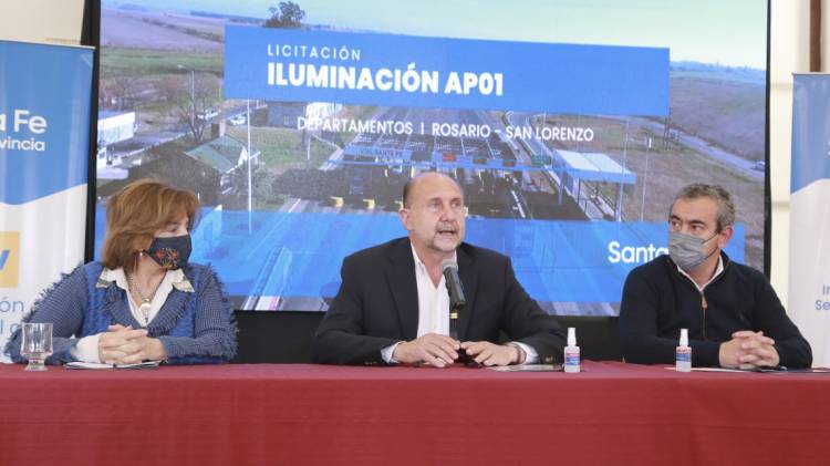 Se conocieron las ofertas para la obra de iluminación de la Autopista Rosario – Santa Fe en su extremo sur