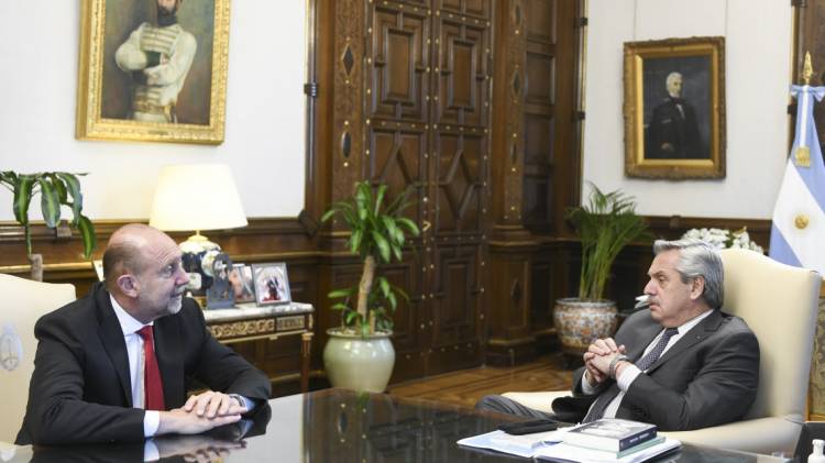 El gobernador Perotti mantuvo un encuentro de trabajo con el presidente Alberto Fernández 