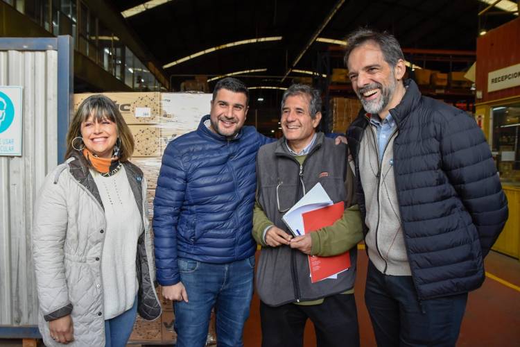 Marcos Cleri con empresarios industriales rosarinos